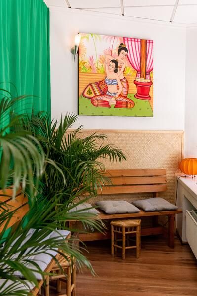 Wartebereich im thailändischen Stil